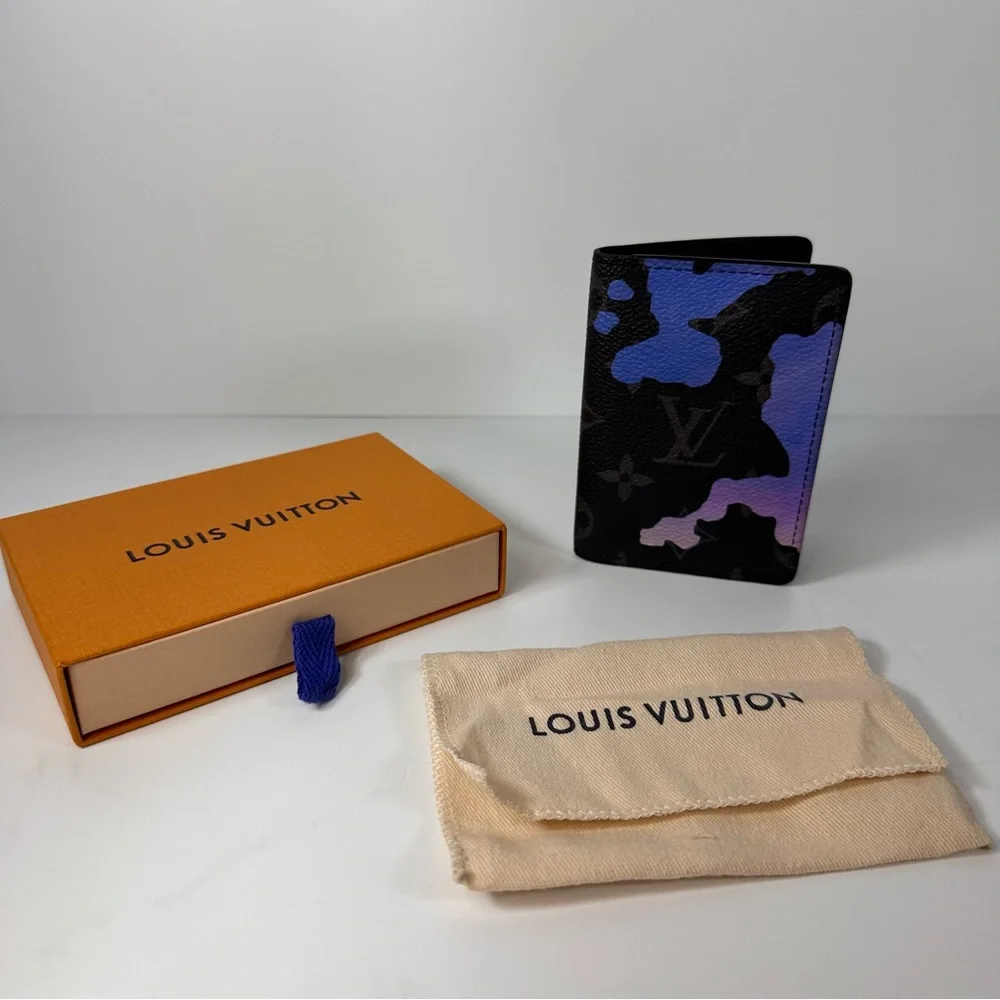 Sunrise Monogram Eclipse Room With A View Pocket Organizer Blue Purple - Picture 3 of 12